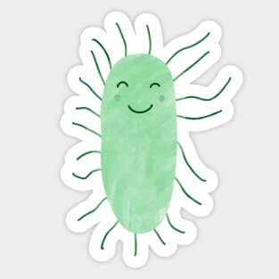 E.coli Cute &amp; Happy. Sticker